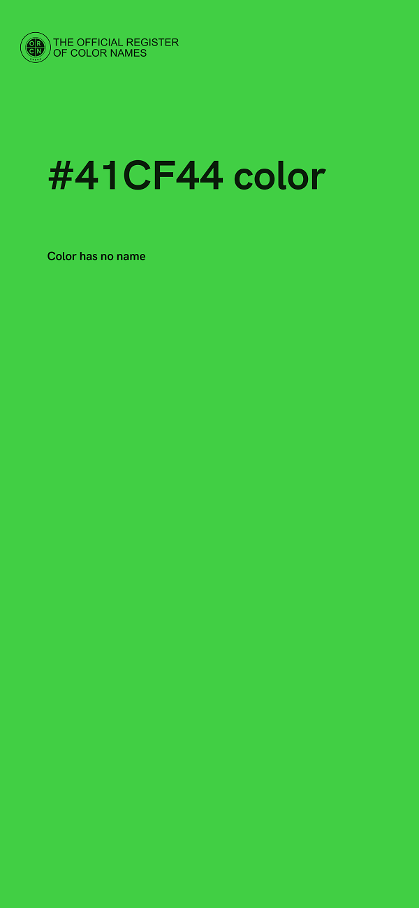 #41CF44 color image