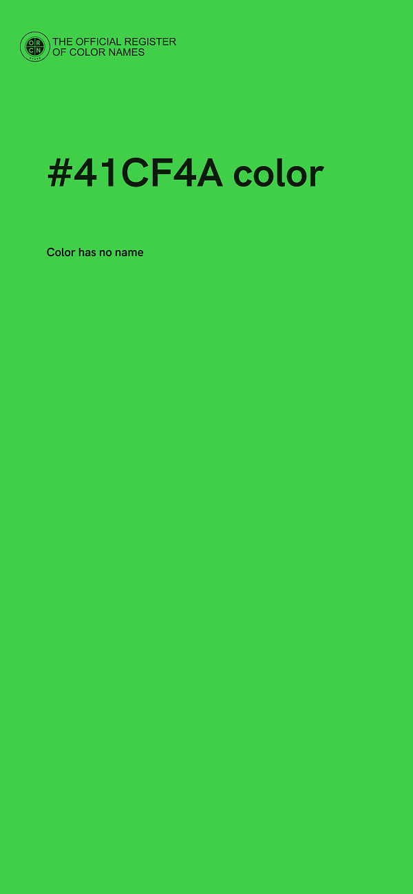 #41CF4A color image