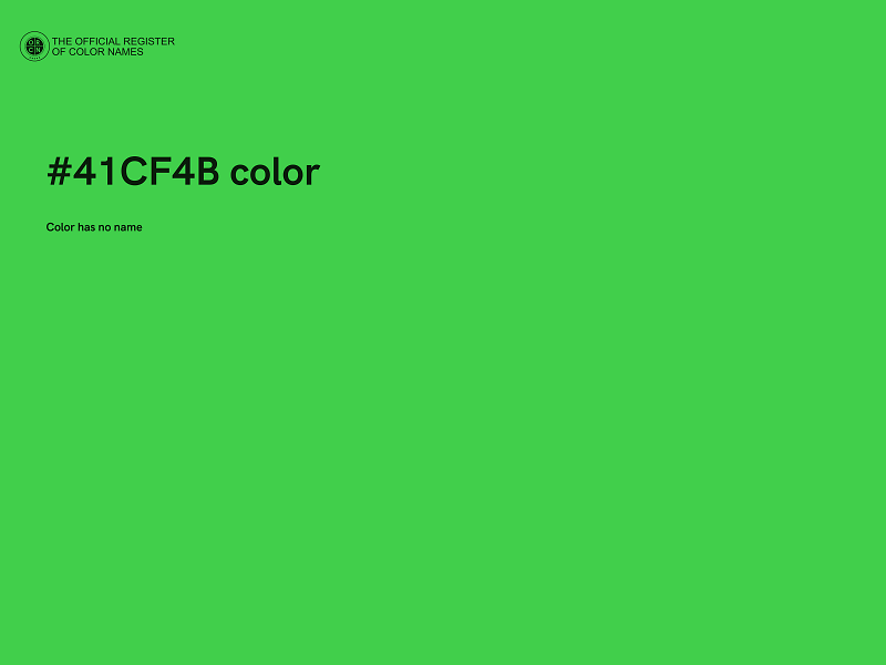 #41CF4B color image