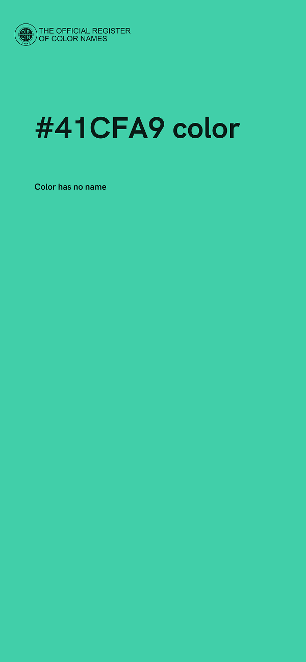 #41CFA9 color image