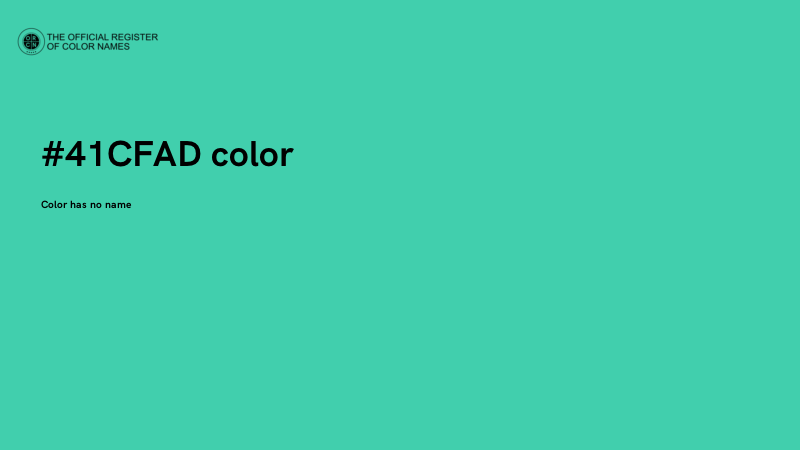 #41CFAD color image