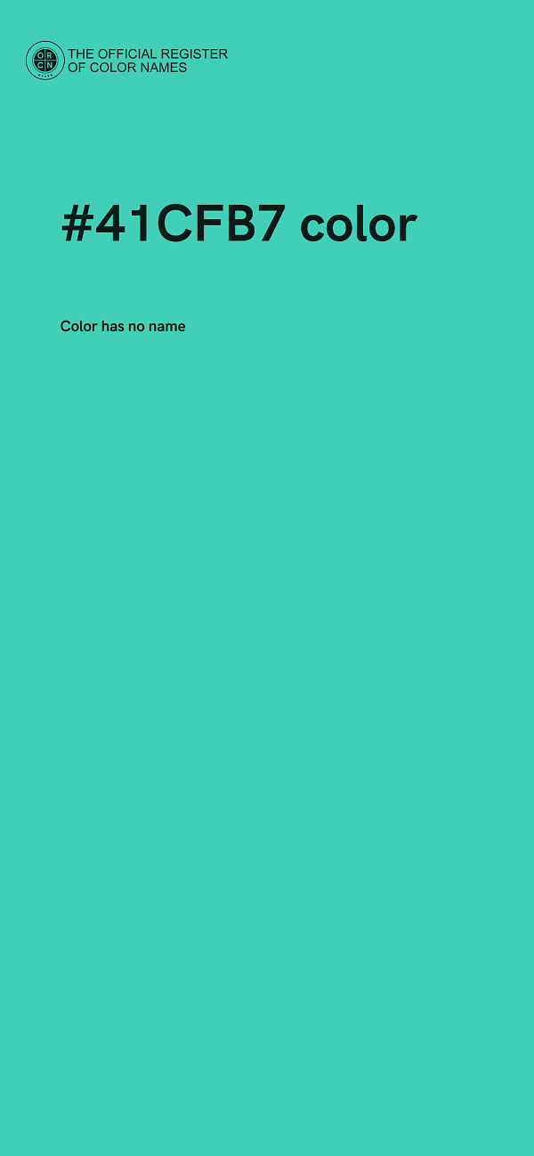 #41CFB7 color image