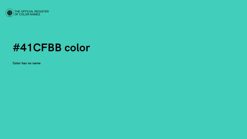 #41CFBB color image