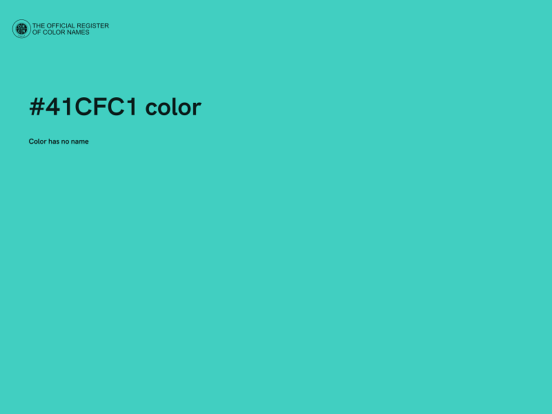 #41CFC1 color image