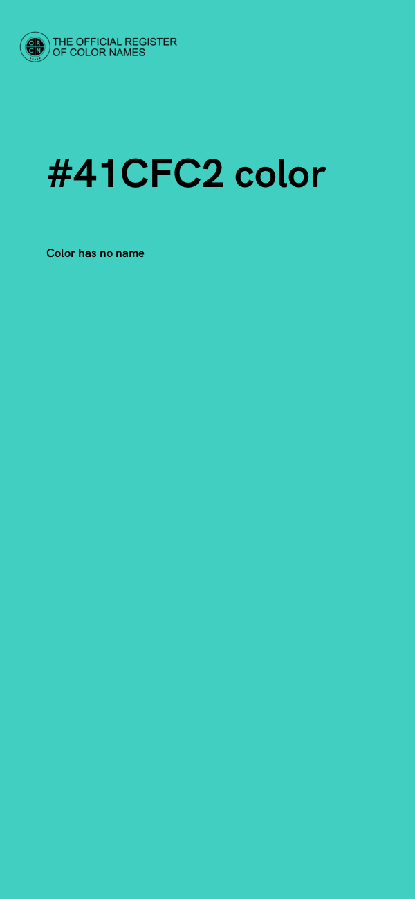 #41CFC2 color image