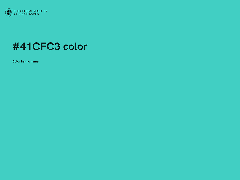 #41CFC3 color image