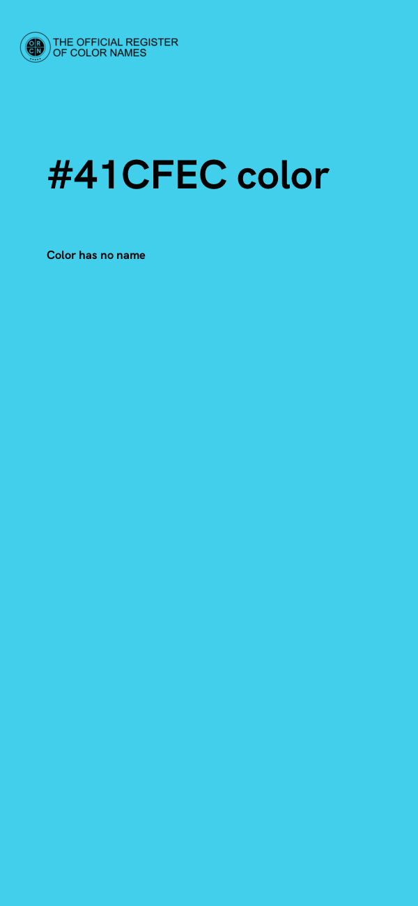 #41CFEC color image