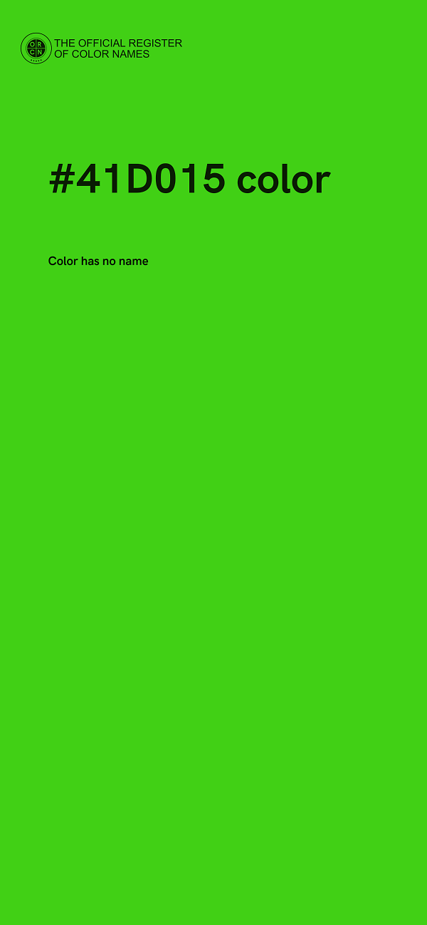 #41D015 color image