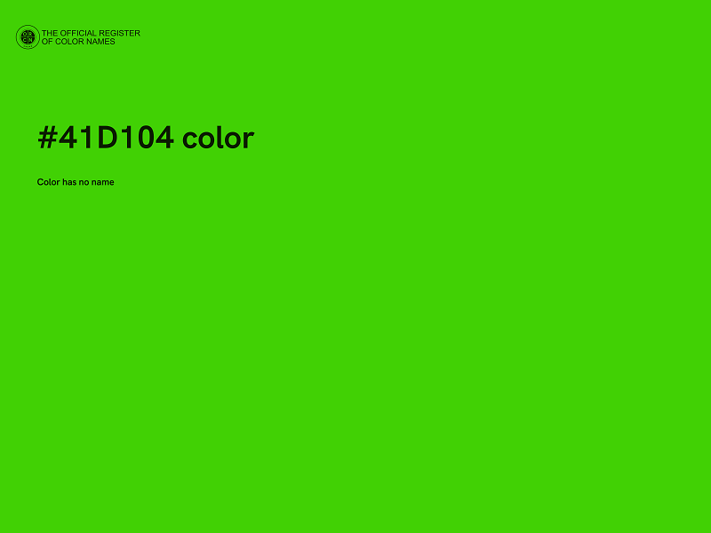 #41D104 color image