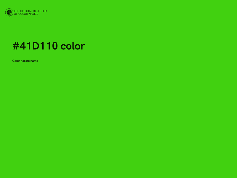 #41D110 color image