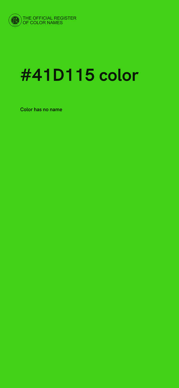 #41D115 color image