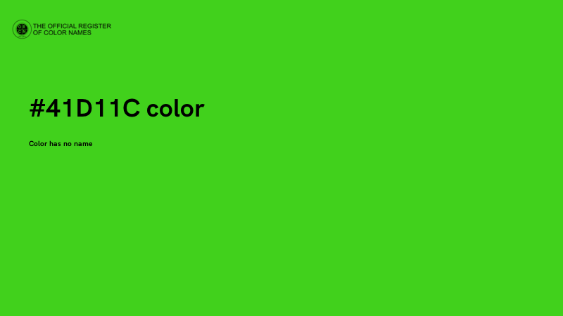 #41D11C color image