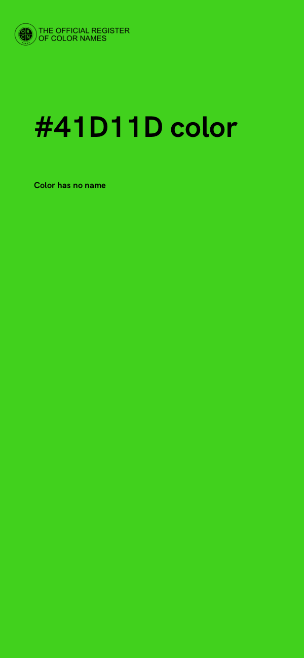 #41D11D color image