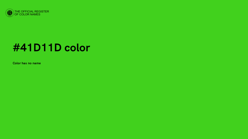 #41D11D color image