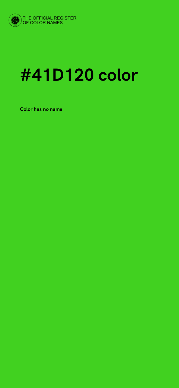 #41D120 color image