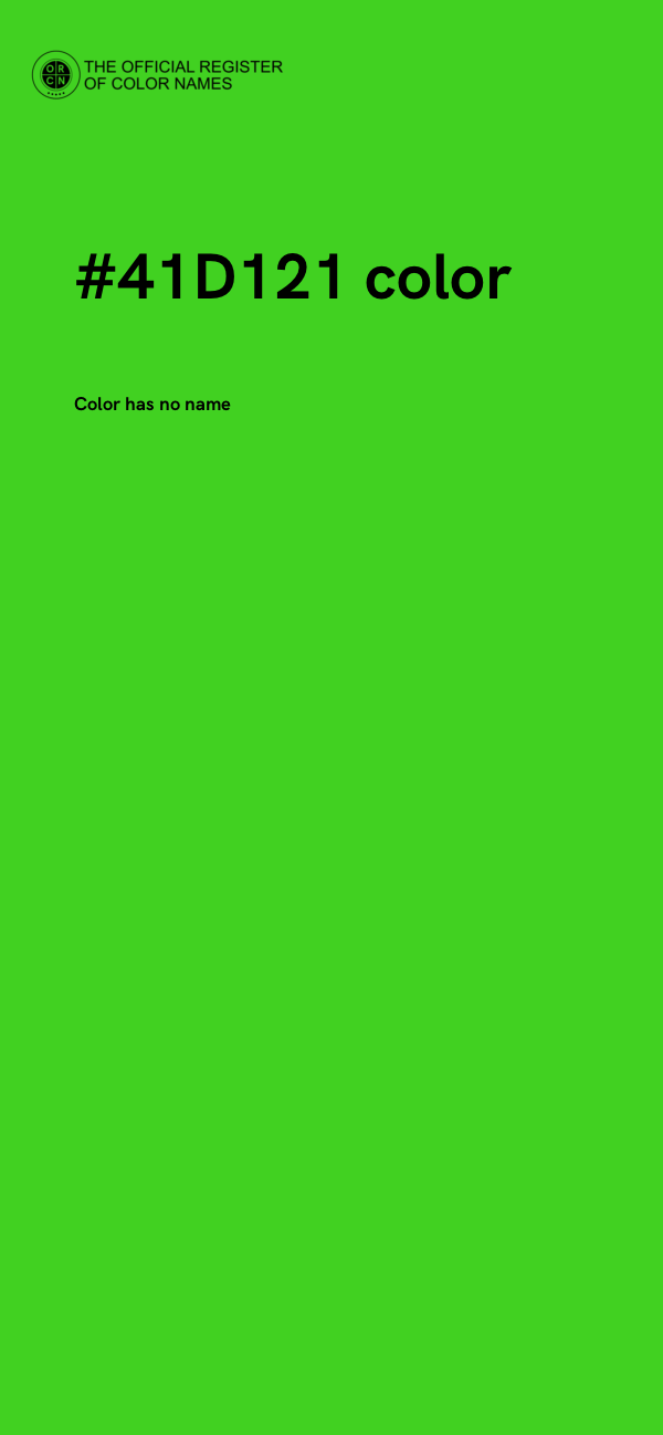 #41D121 color image