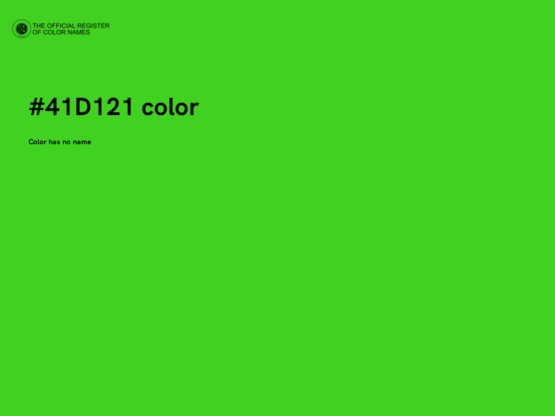 #41D121 color image