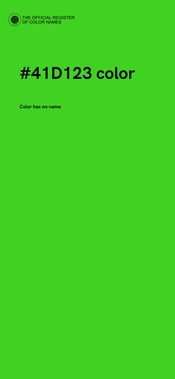 #41D123 color image