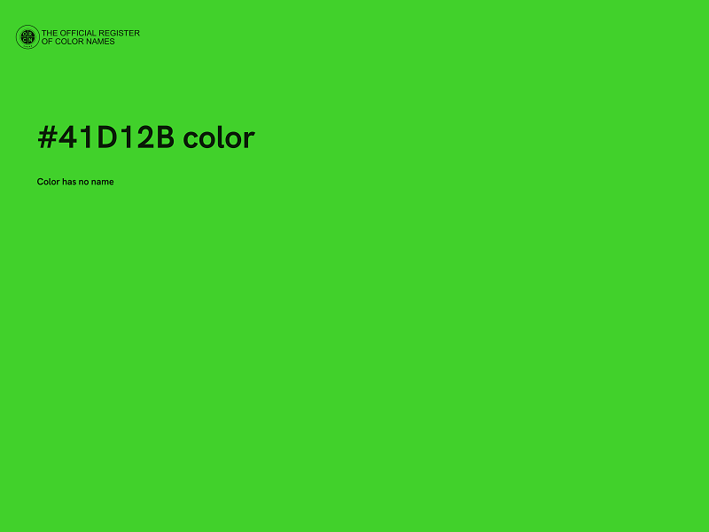 #41D12B color image