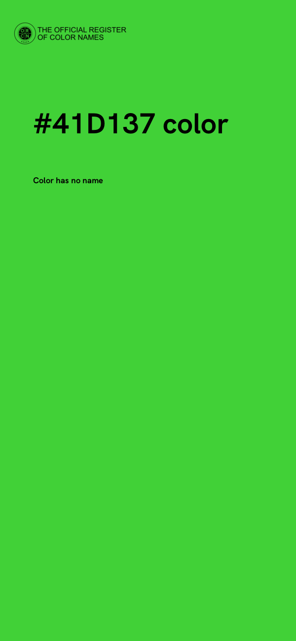 #41D137 color image