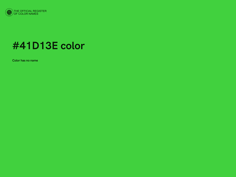 #41D13E color image