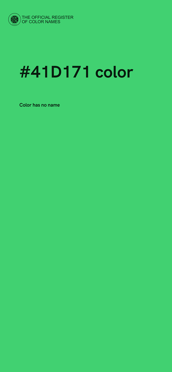 #41D171 color image