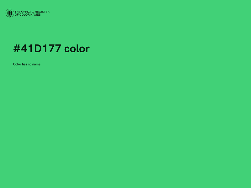 #41D177 color image