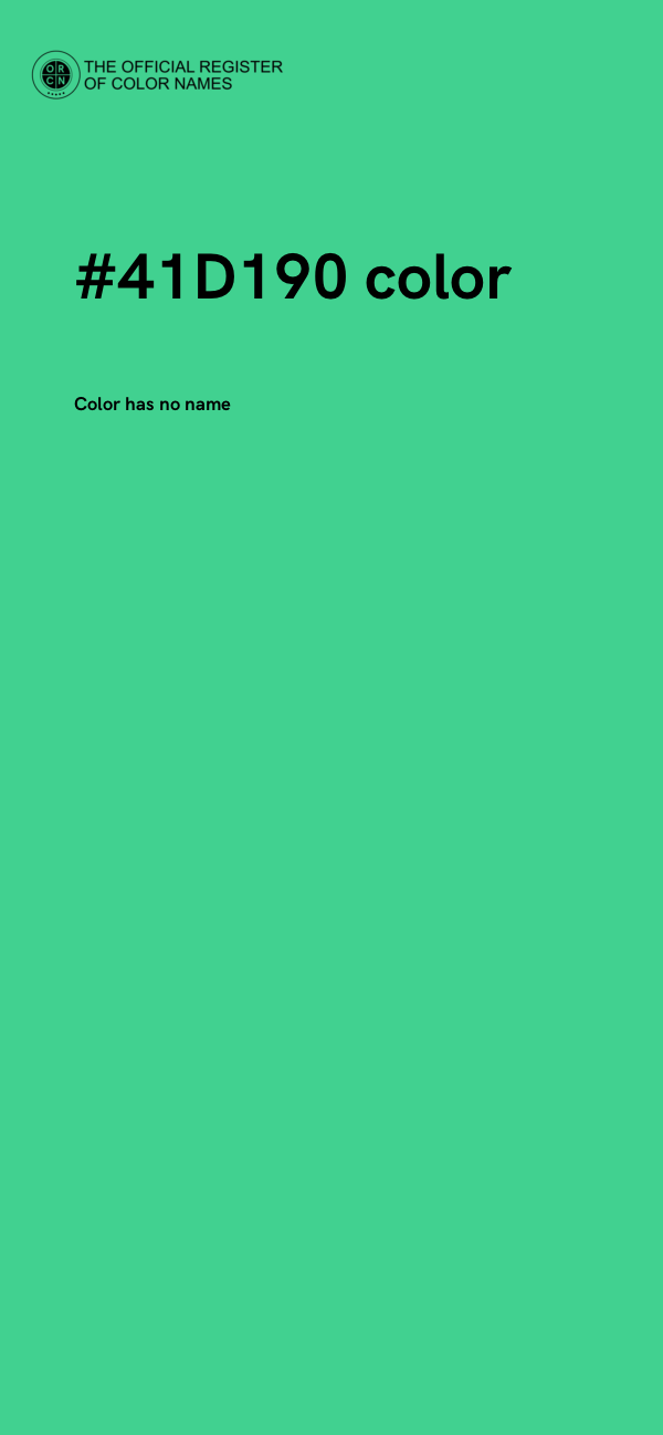 #41D190 color image