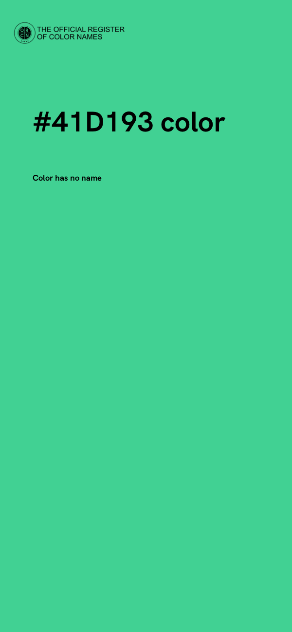 #41D193 color image