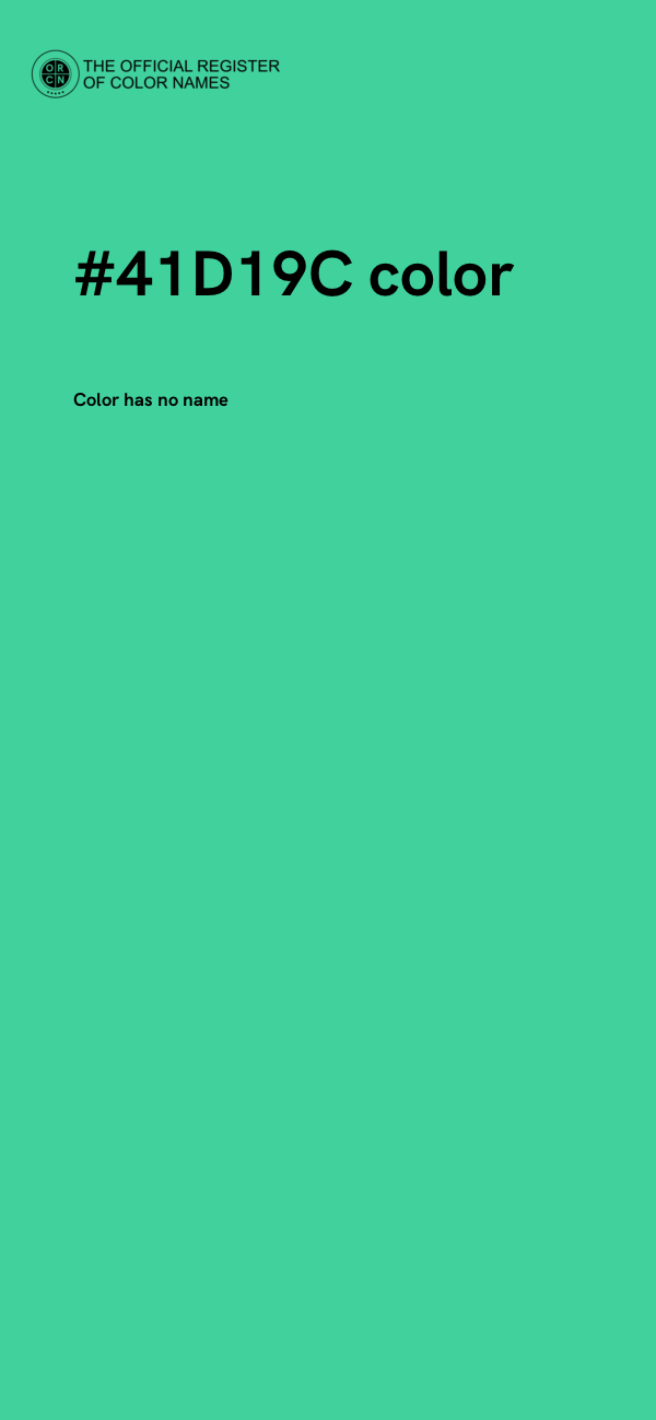 #41D19C color image