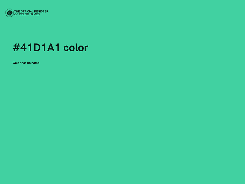 #41D1A1 color image