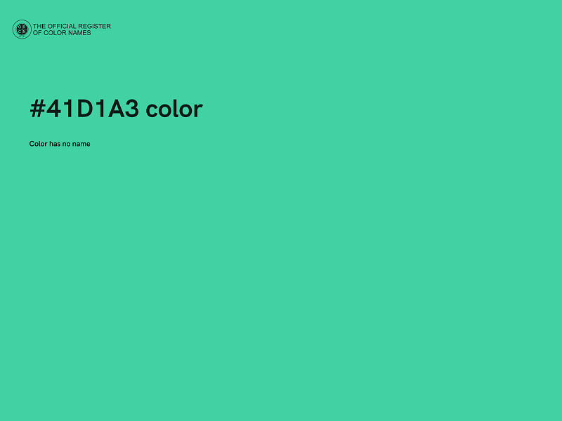 #41D1A3 color image