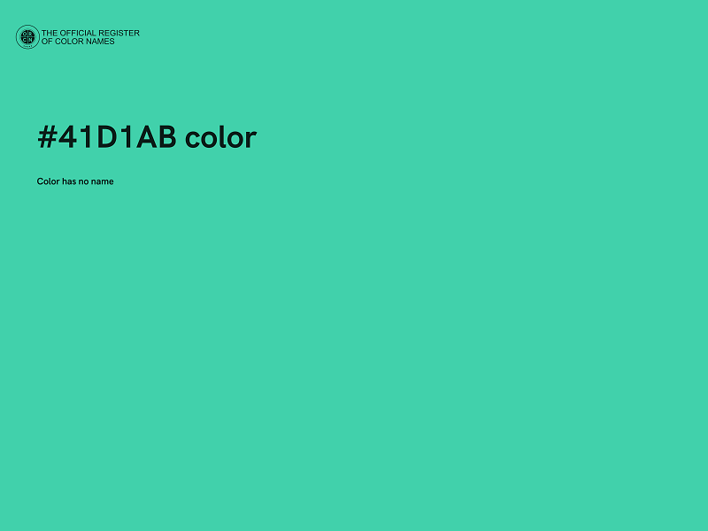 #41D1AB color image