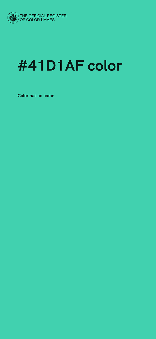 #41D1AF color image
