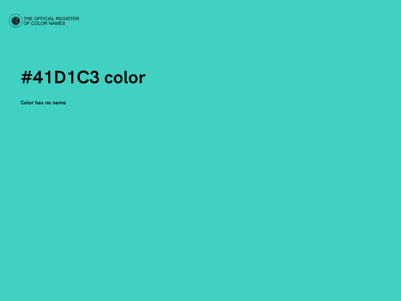 #41D1C3 color image
