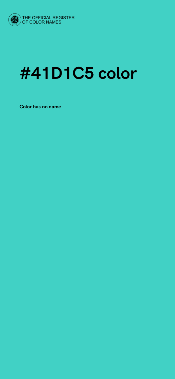 #41D1C5 color image