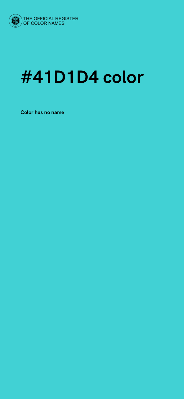 #41D1D4 color image