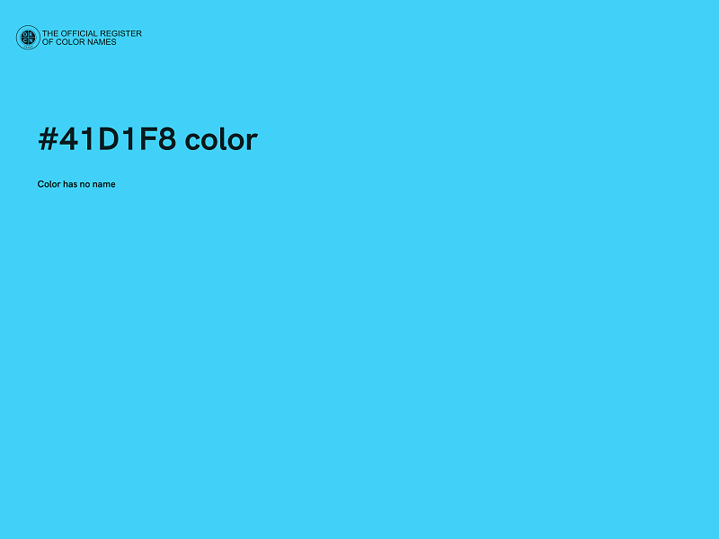 #41D1F8 color image