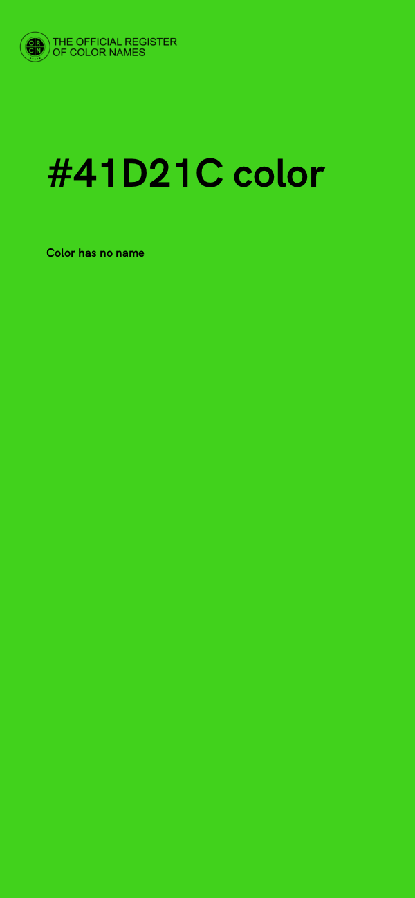 #41D21C color image