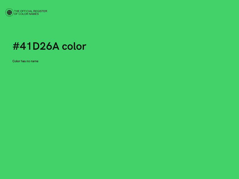 #41D26A color image