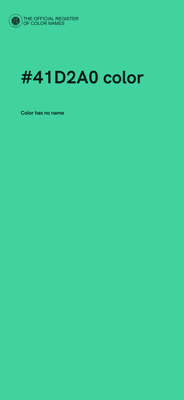 #41D2A0 color image