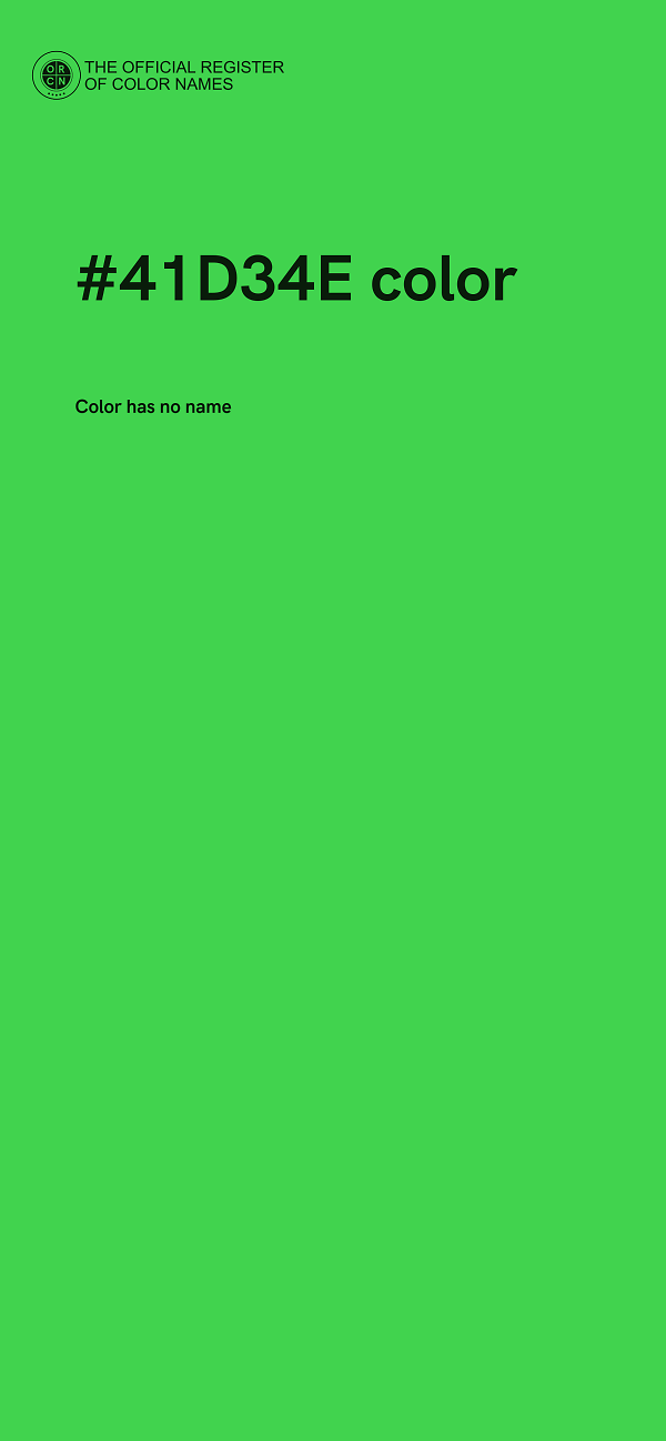 #41D34E color image