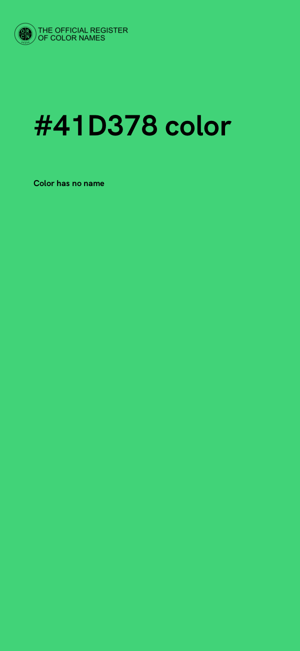 #41D378 color image
