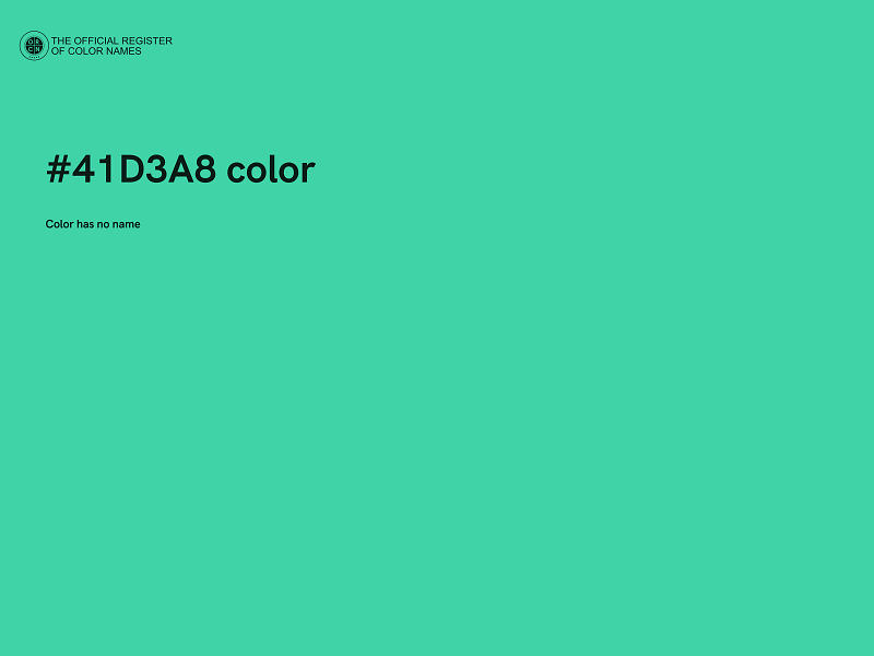 #41D3A8 color image