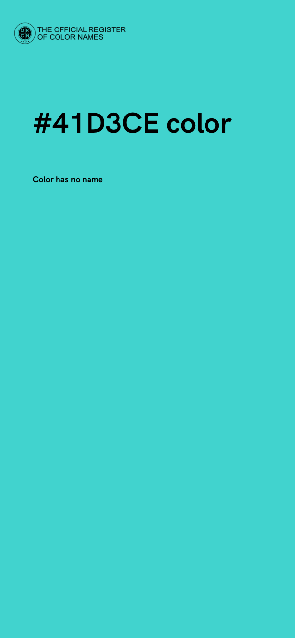 #41D3CE color image