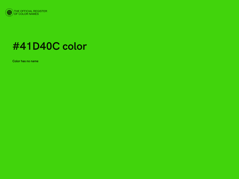 #41D40C color image