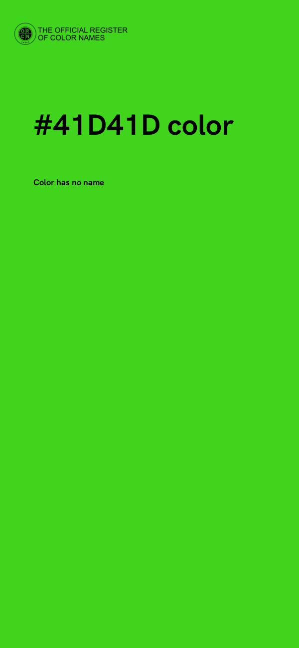 #41D41D color image