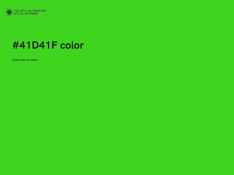 #41D41F color image