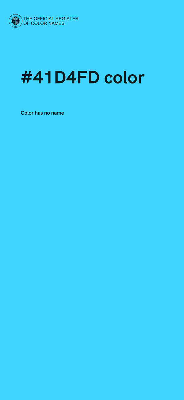 #41D4FD color image