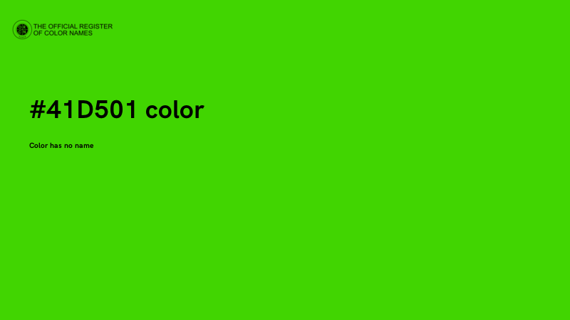 #41D501 color image